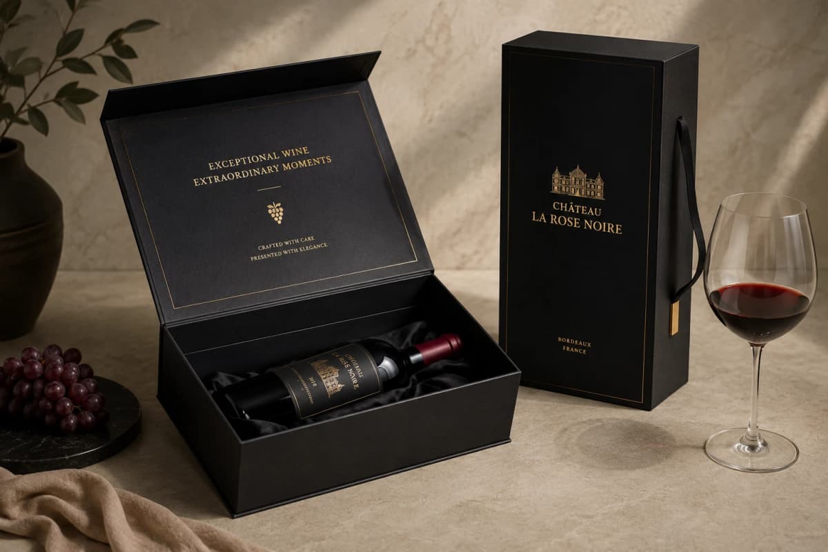 Luxury Wine Gift Packaging Boxes Custom Bottle Box Supplier