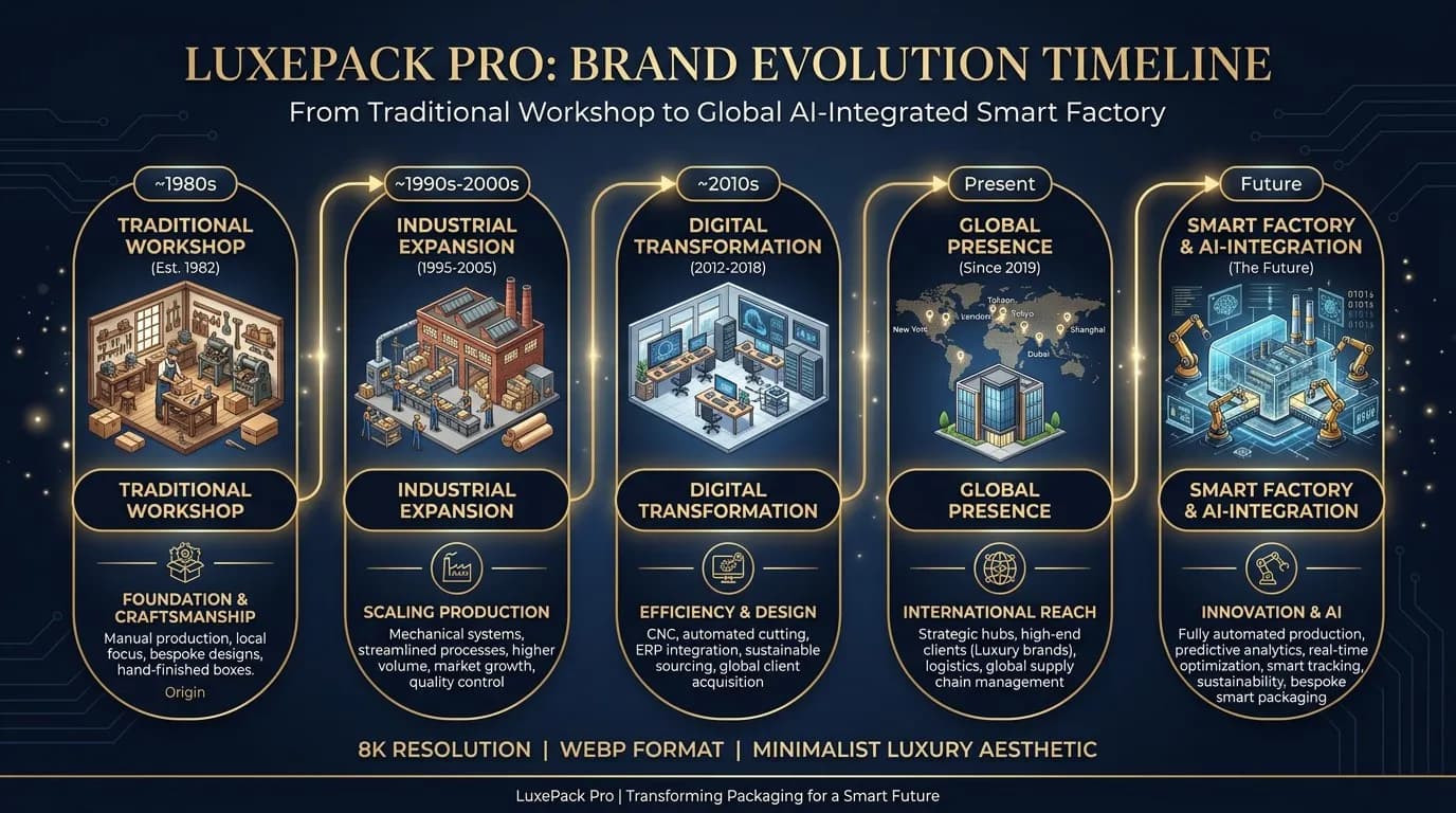 LuxePack Pro Brand Evolution Journey