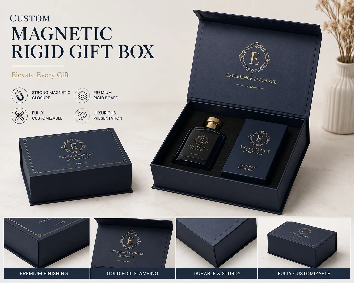 Custom Magnetic Rigid Gift Box Manufacturer in China