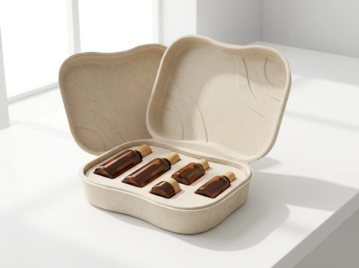 Biodegradable Bamboo and Sugarcane Pulp Tray Details