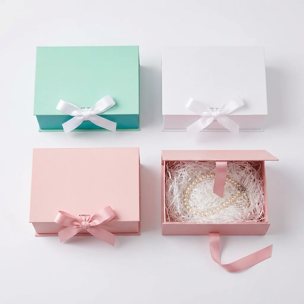 Ribbon Closure Magnetic Boxes